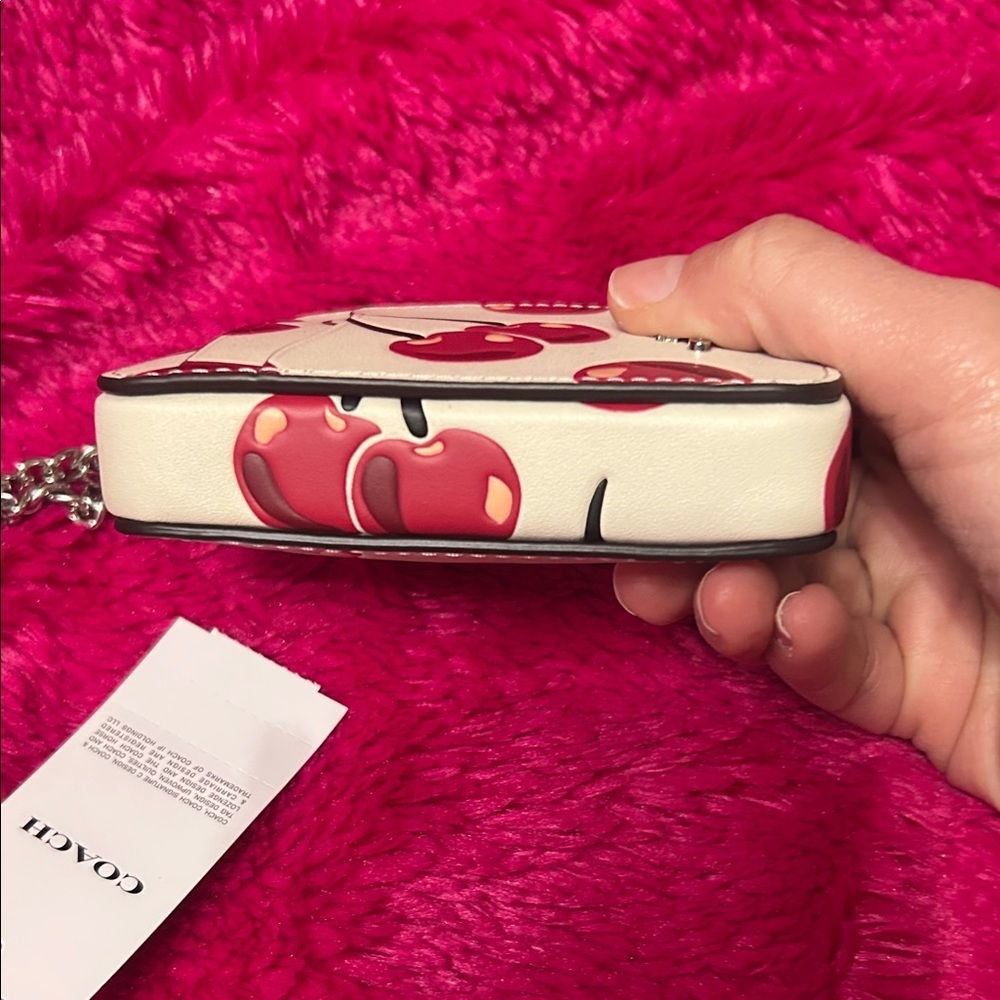 Coach Cherry Print Chalk Women's Wallet - Picture 7 of 7